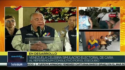 Presidente del CNE de Venezuela elogia participación y unidad del pueblo en simulacro del referendo