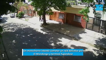 Un motochorro intentó cometer un raid delictivo por El Mondongo y terminó fugándose