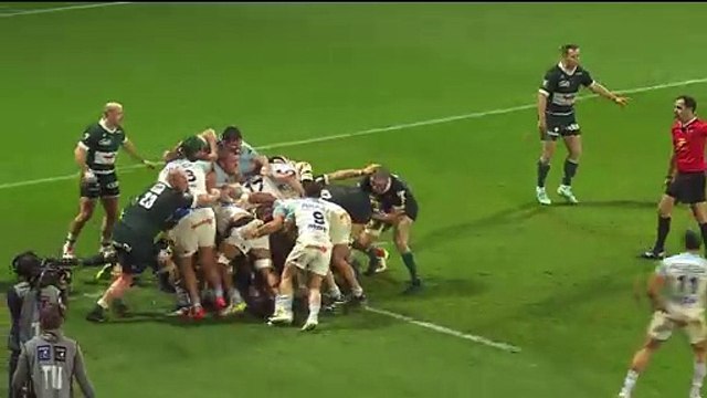 TOP 14 - Essai de Guillaume ROUET (AB) - Aviron Bayonnais - Section Paloise - Saison 2023-2024