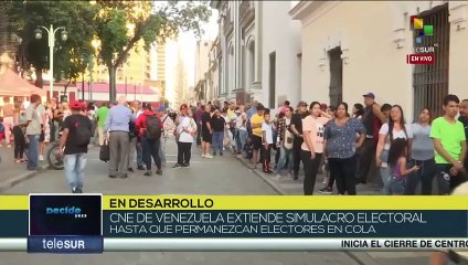 CNE venezolano extiende simulacro electoral