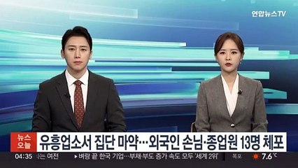 인천 유흥업소서 집단 마약…외국인 손님·종업원 13명 체포