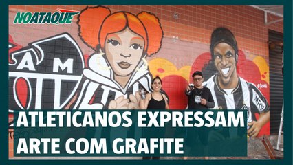 Atleticanos transformam o bairro California com obras em grafite