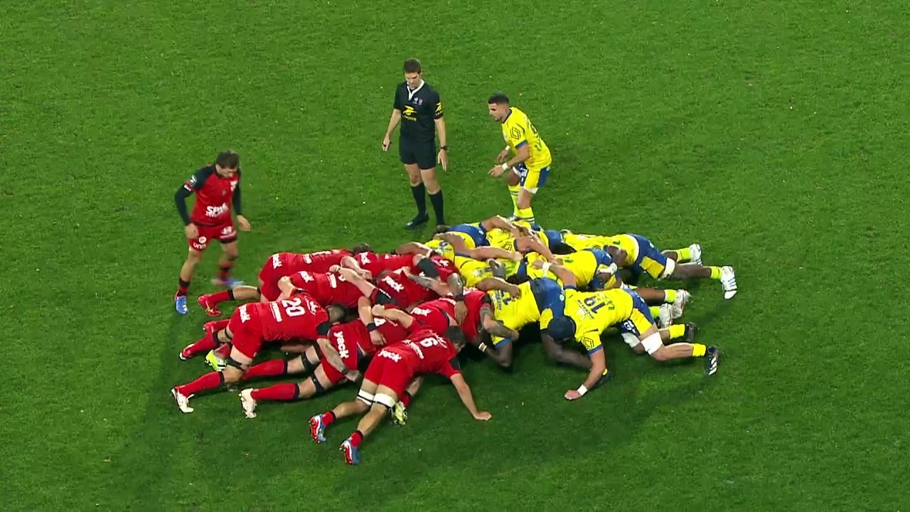 TOP 14 - Essai de Jules COULON 2 (RCT) - ASM Clermont - RC Toulon