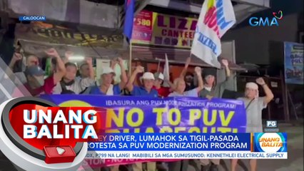Ilang jeepney driver, lumahok sa tigil-pasada bilang protesta sa PUV Modernization Program | UB