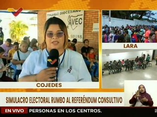 Cojedes | Habitantes de San Carlos participan en el simulacro electoral en defensa del Esequibo