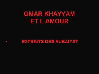 omar khayyam et l amour