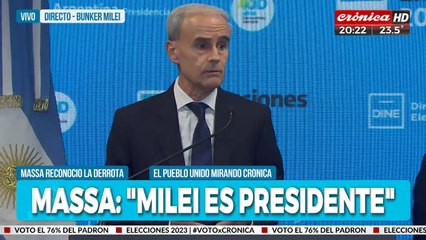 Vitobello anunció que Javier Milei es el nuevo presidente de los argentinos