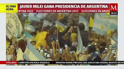 Javier Milei gana la presidencia de Argentina