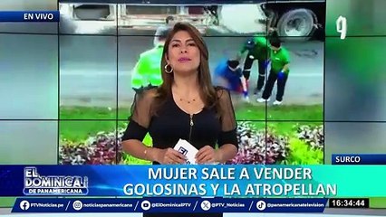 Vendedora de golosinas queda grave tras ser atropellada en Surco