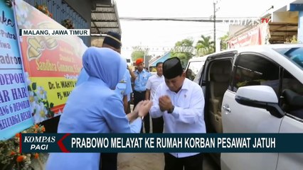 Menhan Prabowo Subianto Melayat ke Rumah Korban Pesawat TNI AU yang Jatuh!