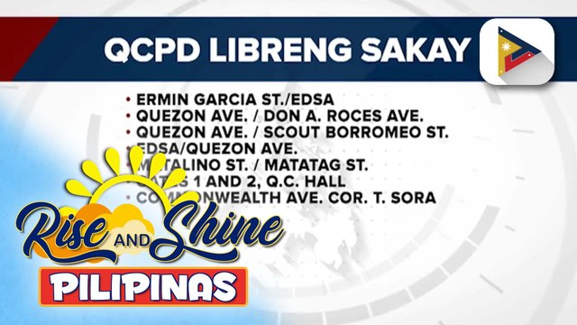 QCPD, may libreng sakay sa iba’t ibang lugar na apektado ng tigil-pasada