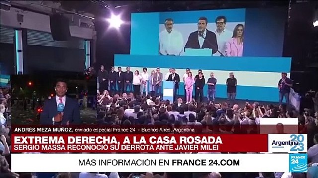 Informe desde Buenos Aires: Massa reconoció su derrota y anunció el fin de su carrera política