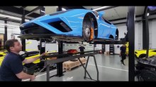 Lamborghini Huracan accident body measuring with Naja 3D