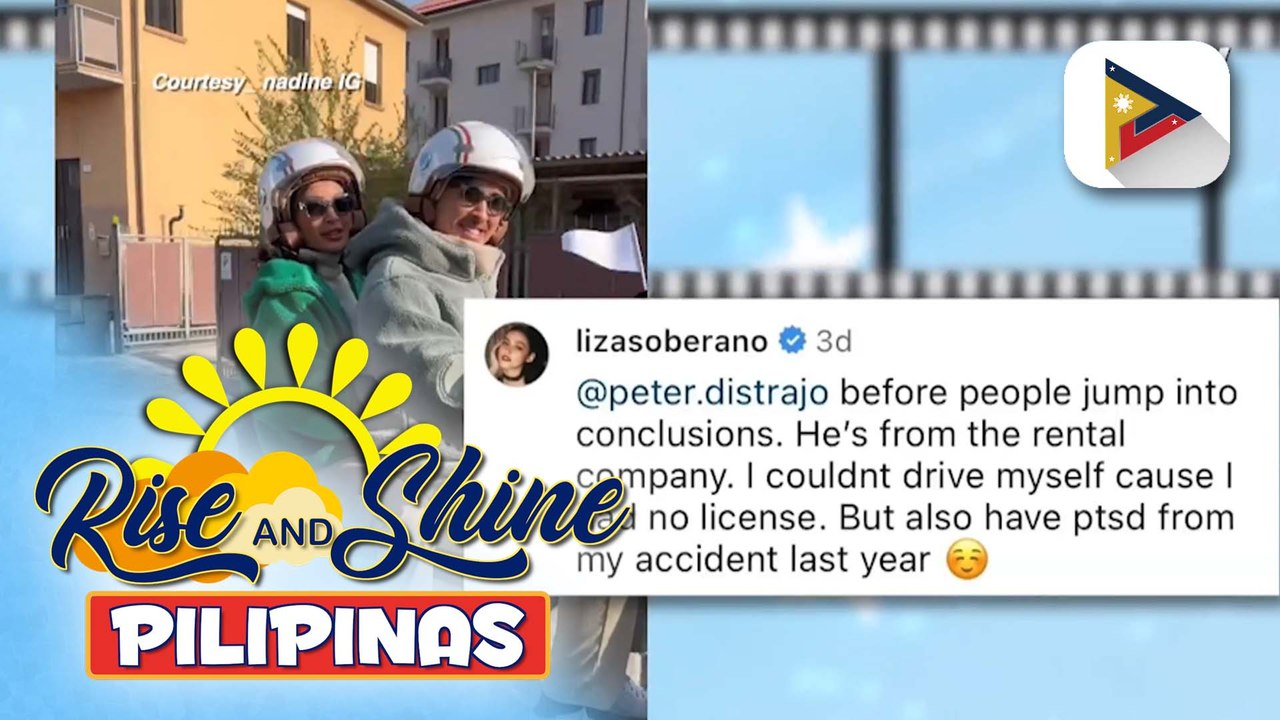 TALK BIZ | Liza Soberano, nilinaw kung sino ang kasamang afam sa motorsiklo