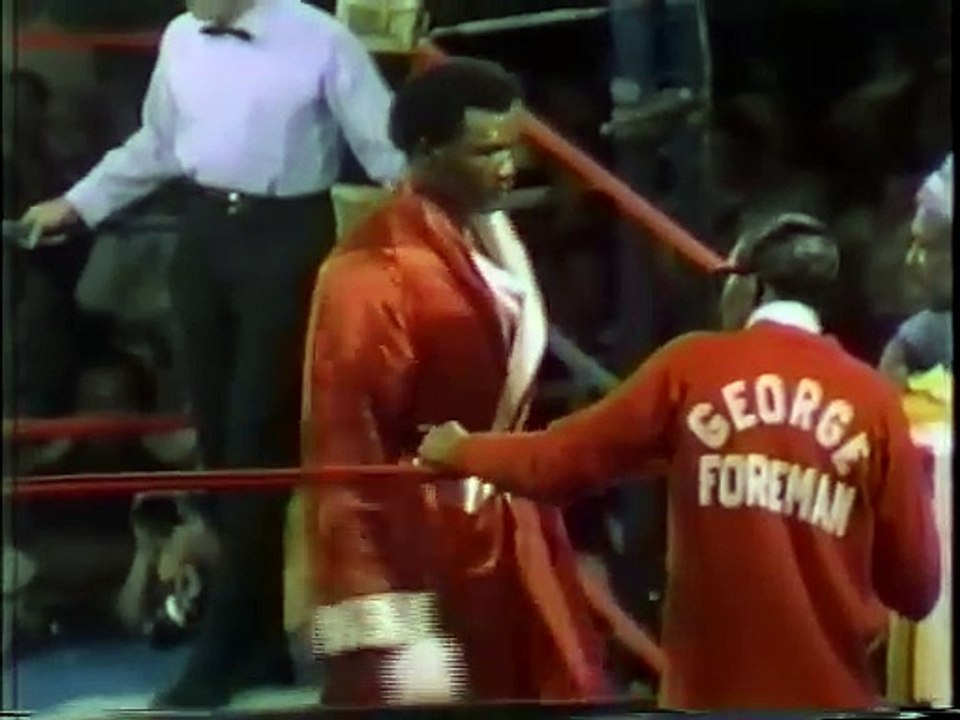 George Foreman Vs Joe Frazier 1 silent - boxing - undisputed world heavyweight title