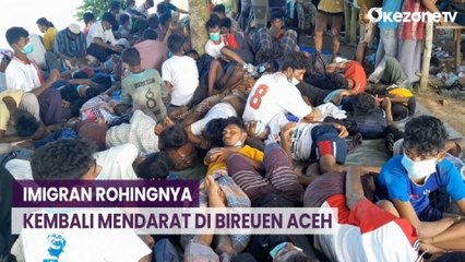 Ditolak di Aceh Utara, Ratusan Imigran Rohingya Mendarat Lagi di Bireuen Aceh