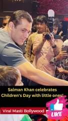 Salman Khan Always a favourite of the kids! Children's Day Viral Masti Bollywood