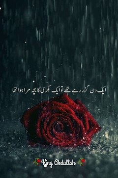 نبی پاک صلی اللہ علیہ والہ وسلم ایک دن گزر رہے تھے کہ بکری کا بچہ مرا ہوا تھا