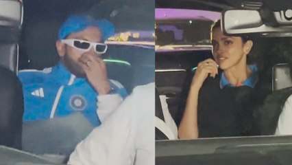 Deepika Padukone, Ranveer Returns Mumbai after Cheering for Team India at Cricket World Cup Final