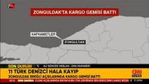 SON DAKİKA: Zonguldak'ta kuru yük gemisi battı: 1 kişi öldü 11 kişi halen kayıp