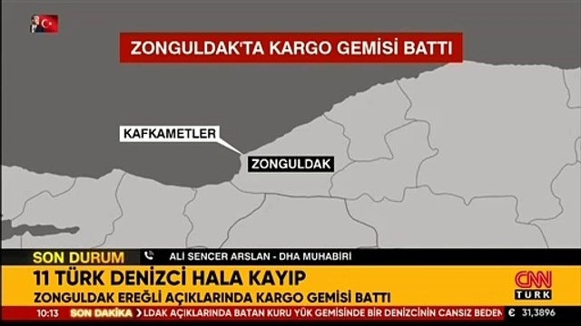 SON DAKİKA: Zonguldak'ta kuru yük gemisi battı: 1 kişi öldü 11 kişi halen kayıp