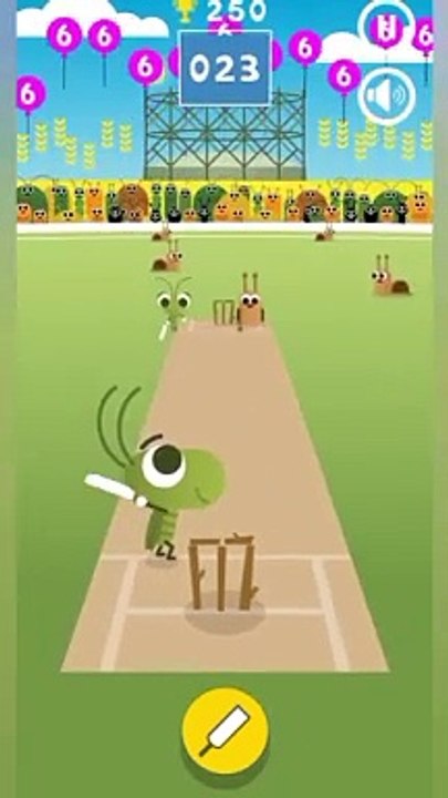 Google Doodle Cricket Game Play Scored 119 Runs 12 Sixes