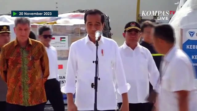 Jokowi Lepas Bantuan Kemanusiaan Tahap Kedua ke Palestina Sebanyak 21 Ton