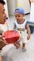 Baby Want To Drink Watermelon Juice | Babies Funny Reactions | Babies Funny Moments | Cute Babies #baby #babies #beautiful #cutebabies #fun #love #cute #beautiful #funny