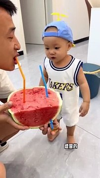 Baby Want To Drink Watermelon Juice | Babies Funny Reactions | Babies Funny Moments | Cute Babies #baby #babies #beautiful #cutebabies #fun #love #cute #beautiful #funny
