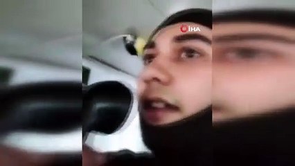 Fırtınada 2'ye bölünen gemiden yapılan yardım çağrısı kamerada