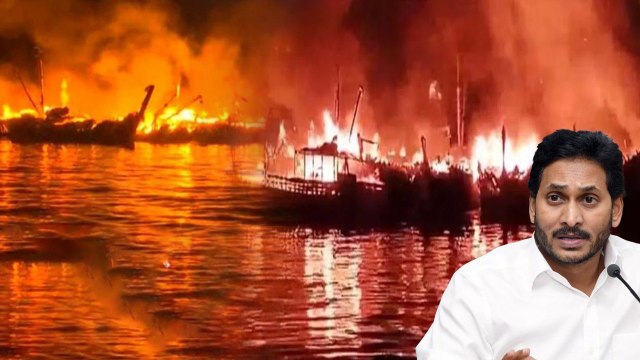 Visakhapatnam Fishing Harbour అగ్నిప్రమాదం వెనుక CM Jagan వ్యతిరేకులు | AP News | Telugu Oneindia