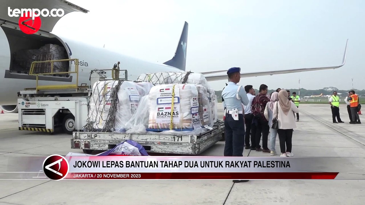 Jokowi Lepas Bantuan Kemanusiaan Tahap Dua untuk Palestina