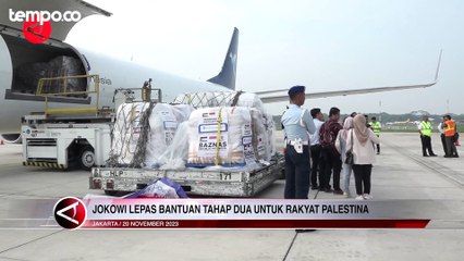 Jokowi Lepas Bantuan Kemanusiaan Tahap Dua untuk Palestina
