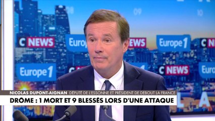 Nicolas Dupont-Aignan : «Cet adolescent a été victime de l’insécurité dramatique qu’il y a dans notre pays, du refus depuis des années d’agir»