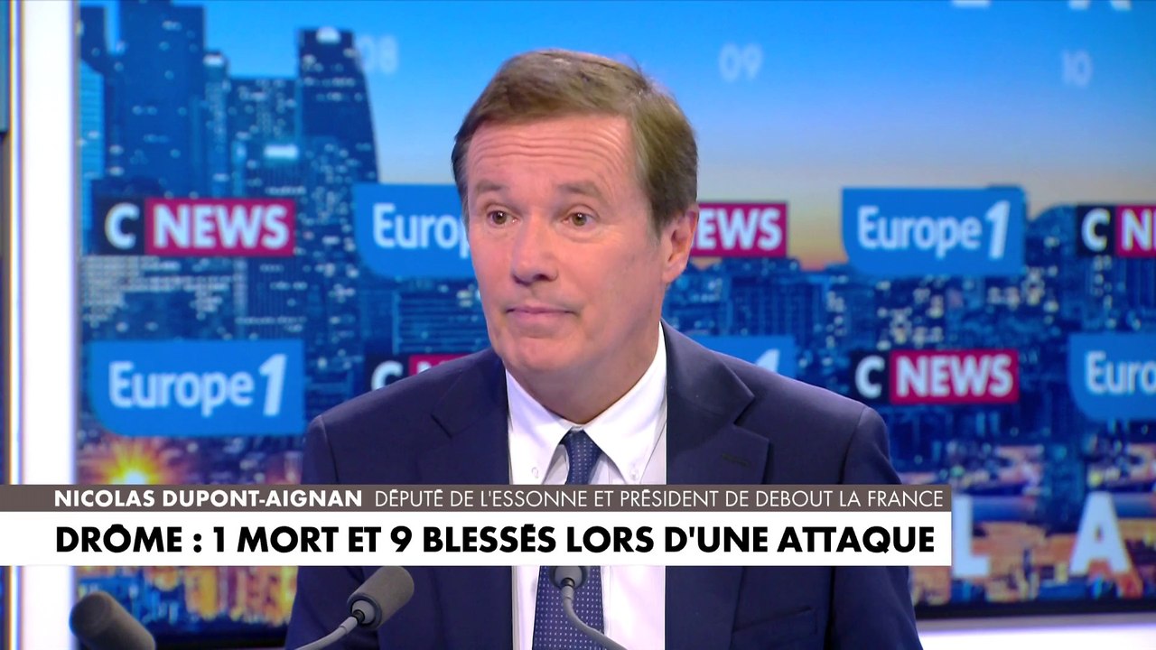 Nicolas Dupont-Aignan : «Cet adolescent a été victime de l’insécurité dramatique qu’il y a dans notre pays, du refus depuis des années d’agir»