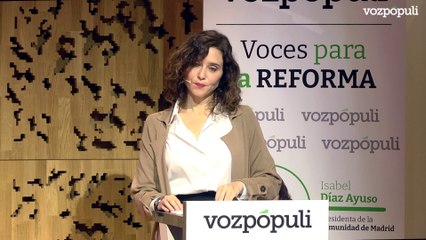 Isabel Díaz Ayuso: "Nos toca luchar. Algún día podremos decir con orgullo, cuando la democracia y la libertad fueron atacadas, Yo estuve ahí para defenderlas"