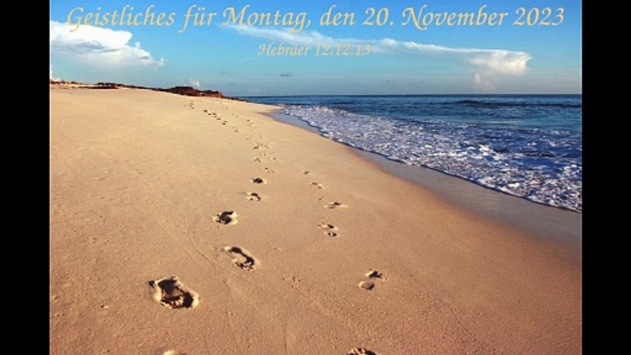Geistliches für Montag, den 20. November 2023