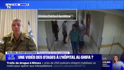 Colonel Olivier Rafowicz, porte-parole de l'armée israélienne: "On montre aujourd'hui au monde que l'hôpital Al-Shifa est l'épicentre de l'activité du Hamas dans Gaza"
