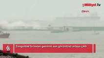 Zonguldak’ta batan geminin son görüntüsü ortaya çıktı