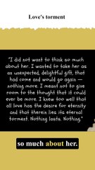 love's torment || Erich Maria Remarque