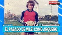 Las fotos que muestran el pasado futbolero de Javier Milei