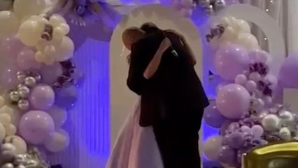 Stepdad Heads Across Dancefloor When Daughter Asks If She Can Take His Last Name During Quinceanera Speech | Happily TV