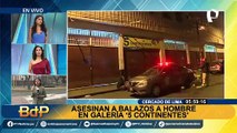 Cercado de Lima: hombre fue asesinado a balazos frente a visitantes de centro comercial