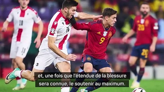 Les joueurs de la Roja inquiets pour Gavi : Ne pas penser au pire, mais...