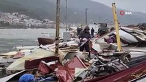 Milyonlarca liralık hasar oluşan Esenköy balıkçı barınağı tanınmaz hale geldi
