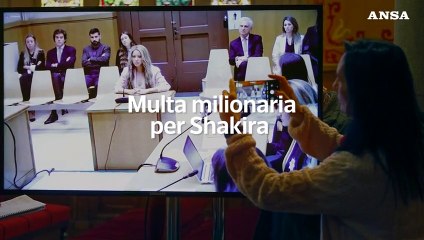 Multa milionaria per Shakira