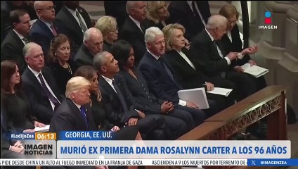Fallece Rosalynn Carter a los 96 años de edad