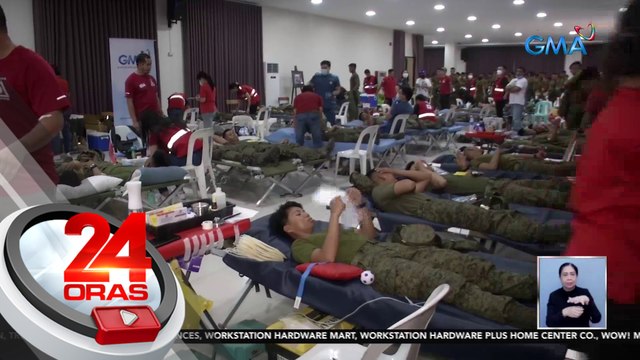 Mahigit 1,000 blood bags, nalikom ng GMA Kapuso Foundation sa blood-letting sa PMA Baguio City at TRADOC sa Capas, Tarlac | 24 Oras