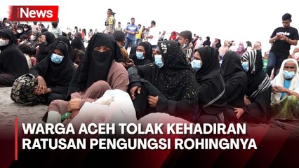 Sempat Beri Makanan, Warga Aceh Tolak Kehadiran Ratusan Pengungsi Rohingnya