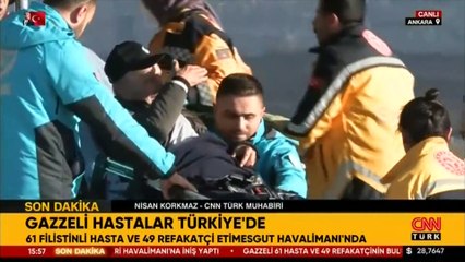 Son dakika... Sağlık Bakanı Koca karşıladı: Gazzeli hastalar Türkiye'de!